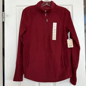 St. John’s Bay Long sleeve scoop neck fleece quarter zip